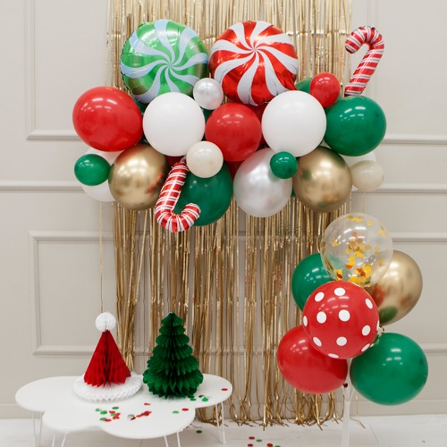 크리스마스 풍선만들기,구름 diy+사탕