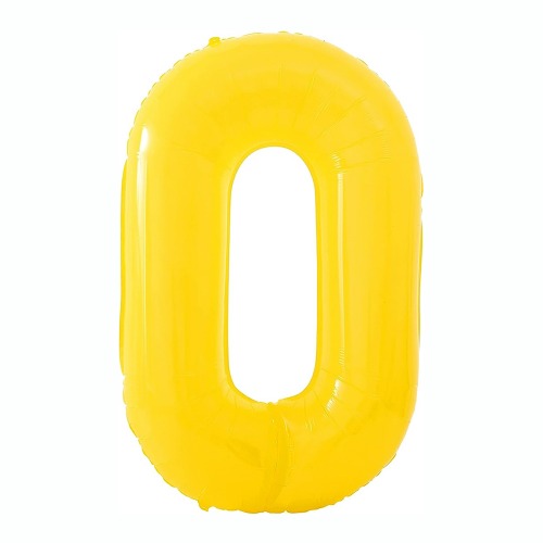 생일파티 옐로우 대형 풍선 노랑색 40인치 기념일 숫자풍선 CUZ