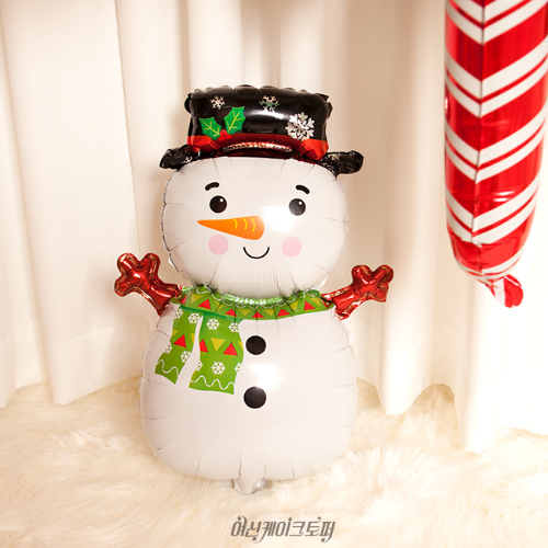 크리스마스 풍선,눈사람,파티꾸미기,호일풍선,눈사람 풍선,연말연시