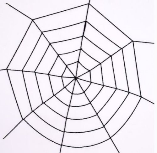 벨벳 거미줄 1.5m 블랙